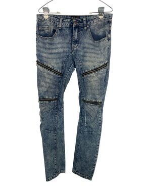 CJ Black Skinny Flex Zip Knee Jeans - Blue Men’s 30x32